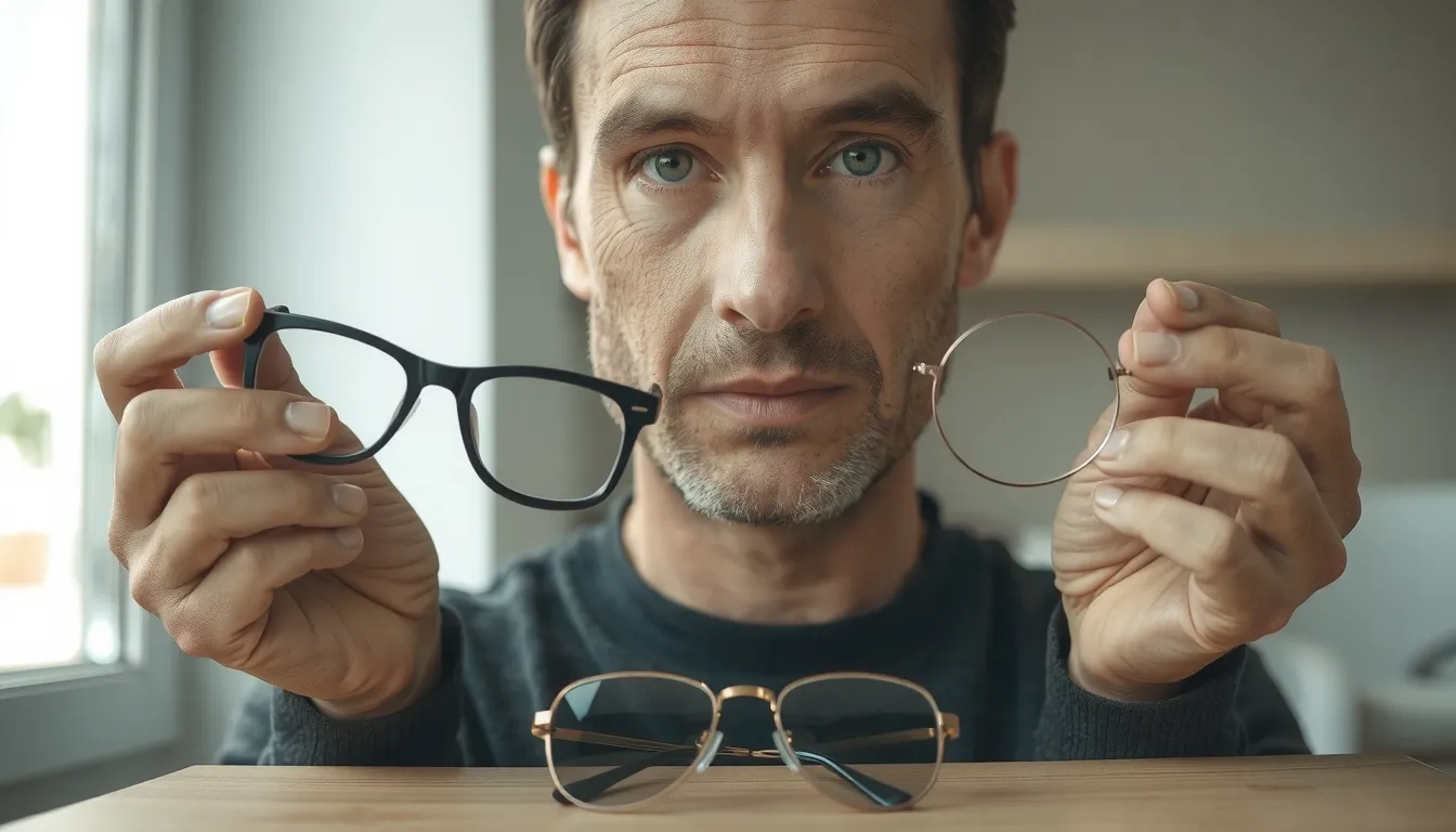 visage lunette homme tendance
