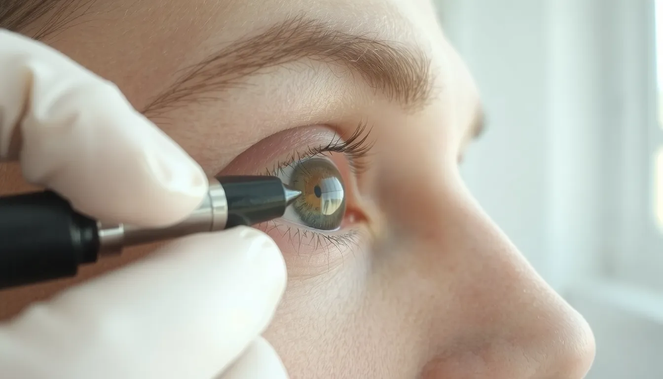 point blanc dans l oeil